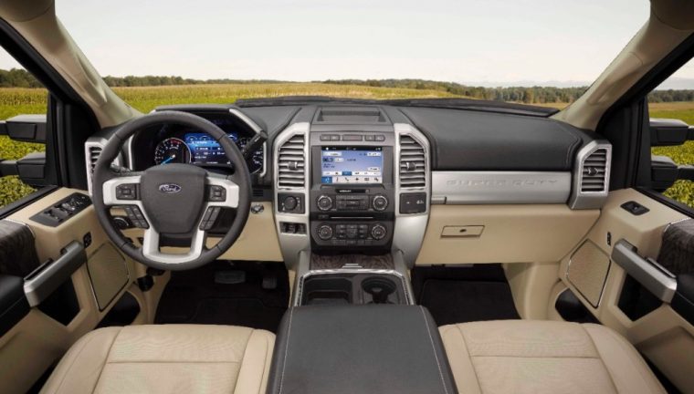 The 2017 Ford F-Series Super Duty provides seating for up to six people and carries a starting MSRP of less than $33,000