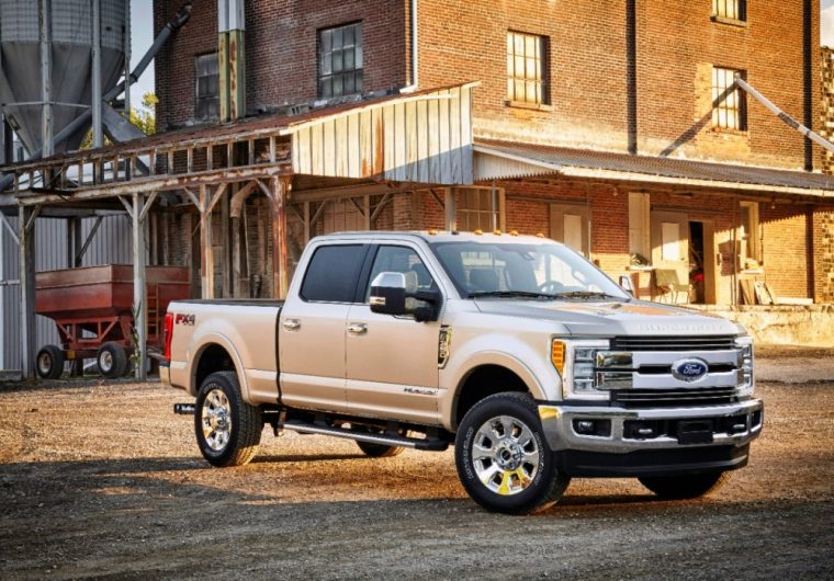 The 2017 Ford F-Series Super Duty provides seating for up to six people and carries a starting MSRP of less than $33,000