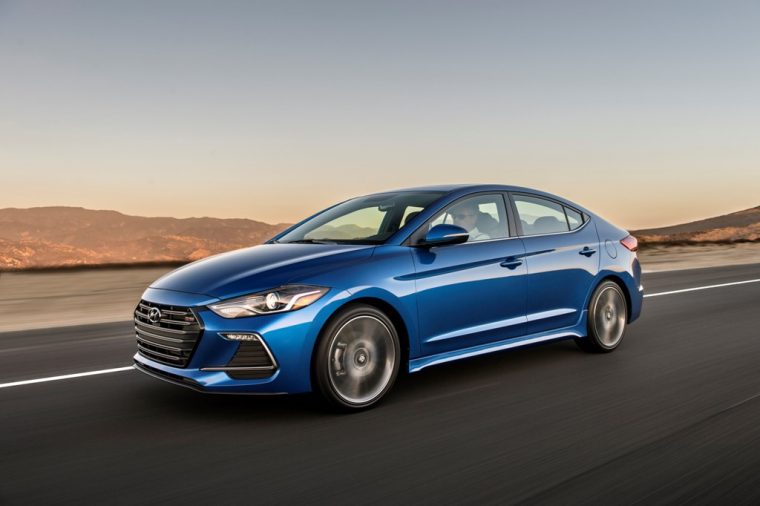 2017 Hyundia Elantra Sport pricing announcement blue exterior