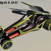 Hyundai Greenspeed Gator Concept fuel cell drag racer design interior