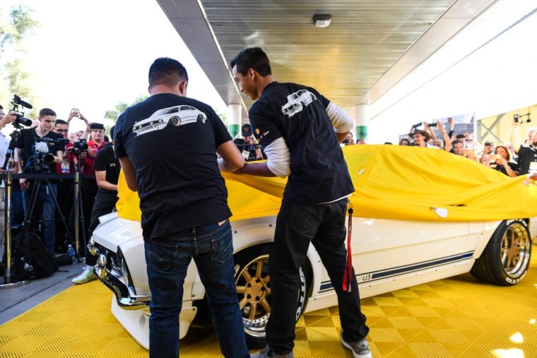 Project Underdog Ford Maverick Restoration Program Shell Sung Kang reveal at SEMA