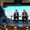 Clarkson, Hammond, and May in the tent