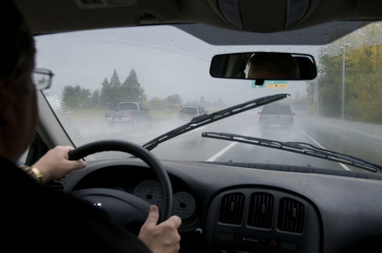 driving in the rain