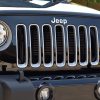 The Jeep Wrangler is offered with new LED headlights for the 2017 model year