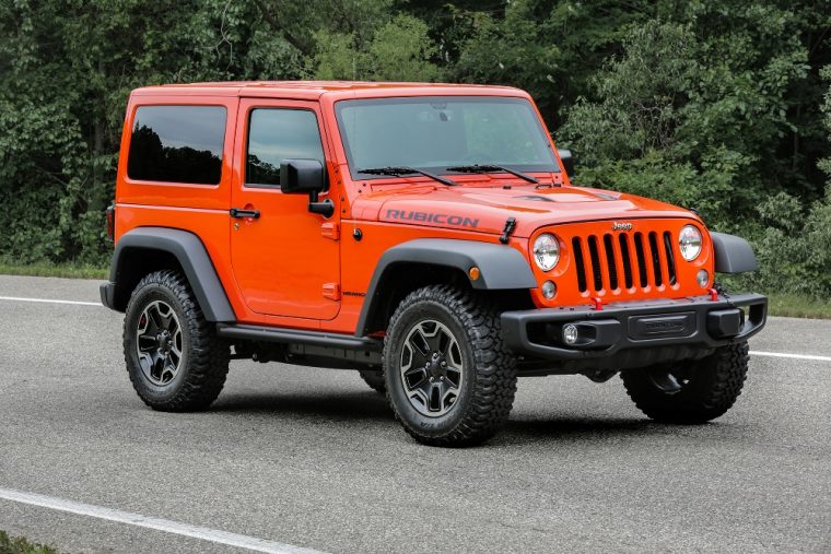 The Jeep Wrangler is offered with new LED headlights for the 2017 model year