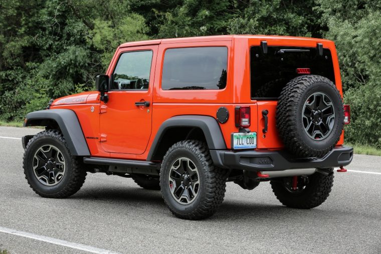 The Jeep Wrangler is offered with new LED headlights for the 2017 model year