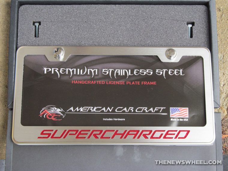 American Car Craft Premium Stainless Steel license plate frame review accessory