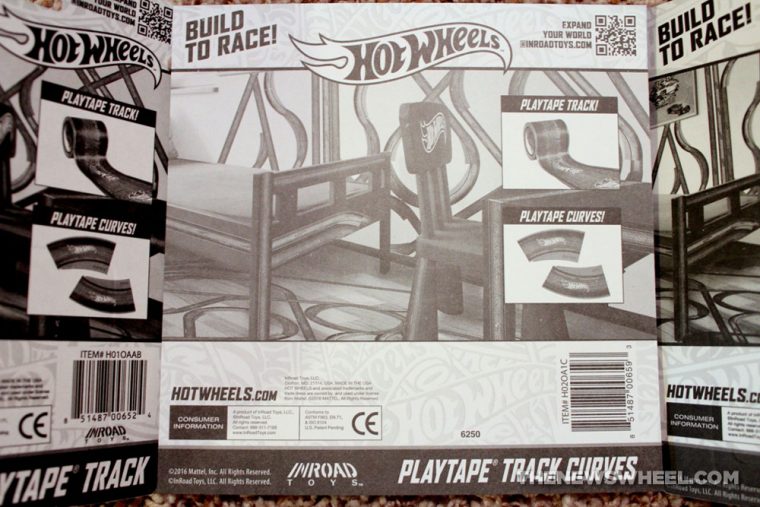 Hot Wheels PlayTape InRoad Toys peel stick adhesive car track package box