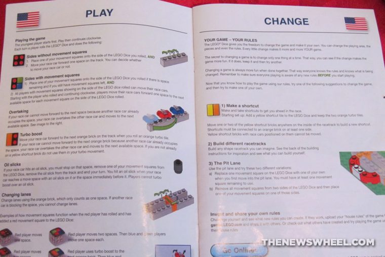 LEGO Race 300 car racing board game review rules