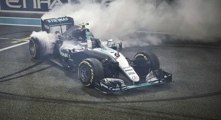 Nico Rosberg's donuts