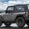 The Jeep Wrangler is offered with new LED headlights for the 2017 model year