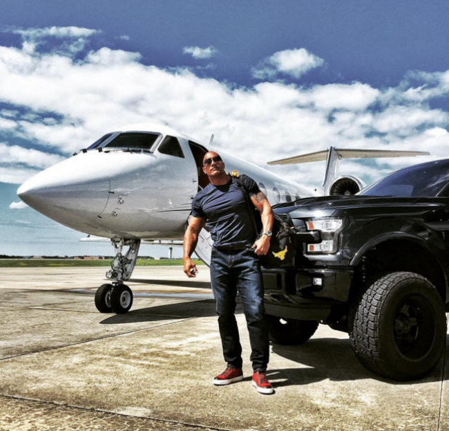 Any list of the best celebrity cars must include The Rock’s Custom F-150