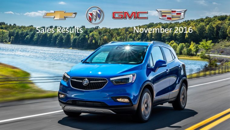 November 2016 GM sales results