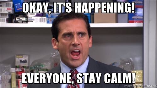 stay calm the office