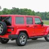 The 2017 Jeep Wrangler Unlimited has a starting MSRP of less than $30,000 and comes standard with four-wheel drive