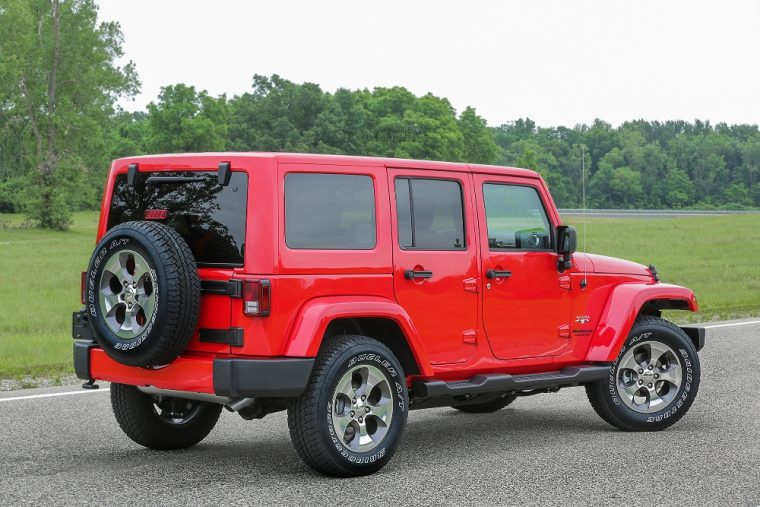 The 2017 Jeep Wrangler Unlimited has a starting MSRP of less than $30,000 and comes standard with four-wheel drive