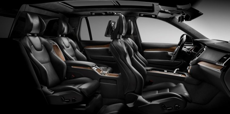 The 2017 Volvo XC90 T8 features a hybrid powertrain and carries a starting MSRP of $67,800