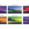 Acura "Mood Roads" virtual driving experience color palette