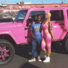 Would you have ever guessed that Amber Rose drives a bright pink Jeep