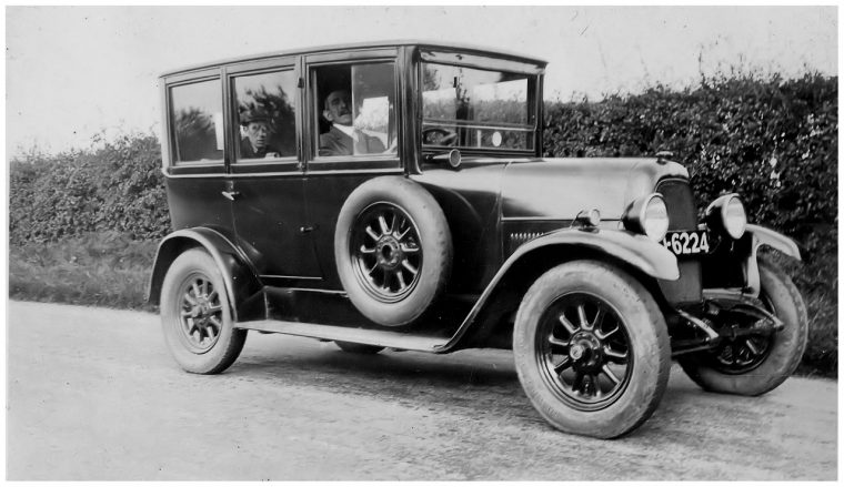 Antique old-fashioned automobile car archive classic vehicle black-and-white