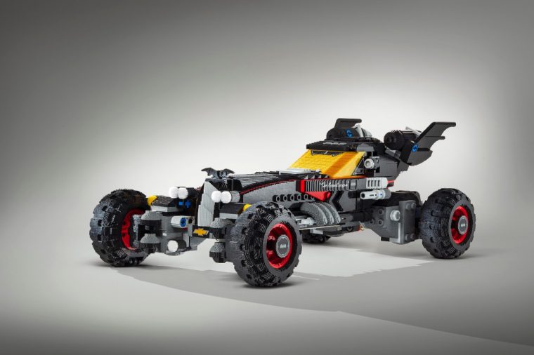 The life-size Chevrolet LEGO Batmobile which debuted at the Detroit Auto Show