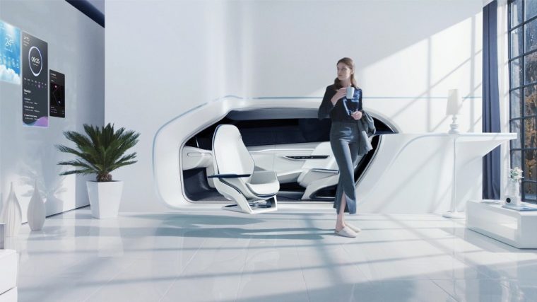 Hyundai Mobility Vision Smart House connected car room at CES