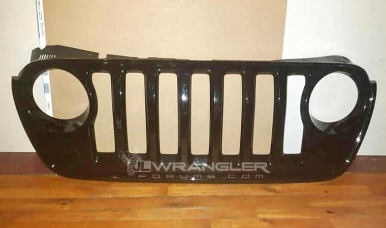 Possible photos of the 2018 Jeep Wrangler’s grille have leaked online