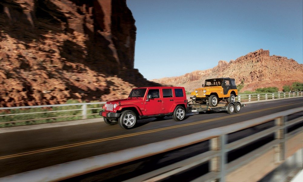 The 2017 Jeep Wrangler Unlimited has a starting MSRP of less than $30,000 and comes standard with four-wheel drive