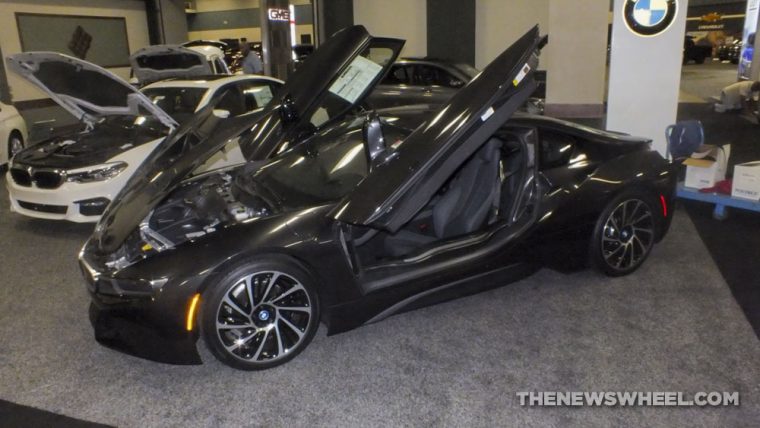 The 2016 BMW i8 was one of the most stunning cars at the 2017 Dayton Auto Show