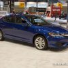 2017 Acura ILX blue sedan car on display Chicago Auto Show