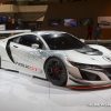 2017 Acura NSX GT3 white racecar on display Chicago Auto Show