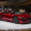 2017 Acura NSX red sports car on display Chicago Auto Show