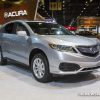 2017 Acura RDX silver SUV on display Chicago Auto Show