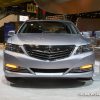 2017 Acura RLX silver sedan car on display Chicago Auto Show