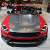 2017 Fiat 124 Spider Mopar red convertible car on display Chicago Auto Show