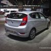 2017 Hyundai Accent Silver hatchback compact car at Chicago Auto Show