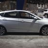 2017 Hyundai Accent Silver hatchback compact car at Chicago Auto Show