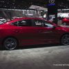 2017 Hyundai Elantra Sport red sedan at Chicago Auto Show