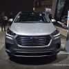 2017 Hyundai Santa Fe Sport crossover silver SUV display Chicago Auto Show