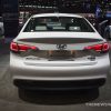 2017 Hyundai Sonata Hybrid Limited white electric car display Chicago Auto Show exterior
