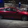 2017 Hyundai Sonata Sport 2.0T red sedan car on display Chicago Auto Show