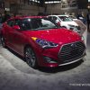 2017 Hyundai Veloster Turbo red car body Chicago Auto Show