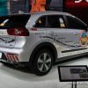 2017 Kia Niro Guinness World Record silver SUV on display Chicago Auto Show