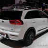 2017 Kia Niro white SUV on display Chicago Auto Show