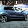 2017 Kia Sportage blue SUV on display Chicago Auto Show