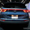 2017 Kia Sportage blue SUV on display Chicago Auto Show