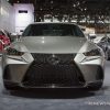 2017 Lexus IS 350 F Sport silver sedan car on display Chicago Auto Show