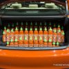 2017 Lexus IS Sriracha orange sedan car on display Chicago Auto Show