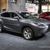 2017 Lexus NX 300h silver SUV on display Chicago Auto Show