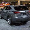 2017 Lexus NX 300h silver SUV on display Chicago Auto Show